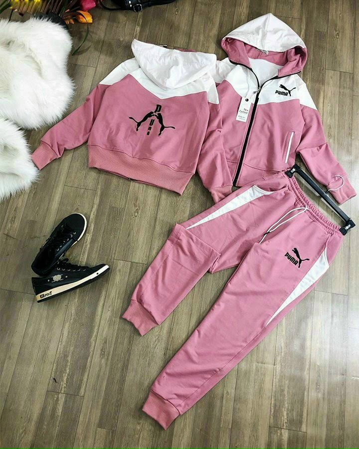 SET BỘ THỂ THAO NÓN PHỐI MÀU  PUMA THÊU CAO CẤP - BTN163